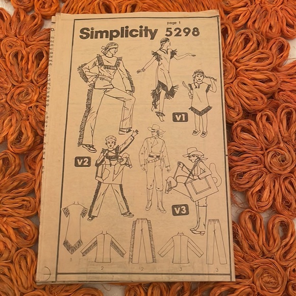 Simplicity The Lone Ranger Adult medium Costume vintage Pattern, 1981 (Mlb) - Picture 2 of 8